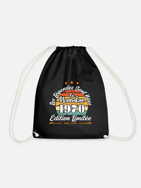 Les Légendes Sont Nées En Novembre 1970 - Sac de sport léger - noir