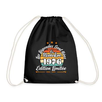Les Légendes Sont Nées En Novembre 1976 - Sac de sport léger - noir - Devant