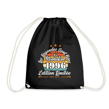 Les Légendes Sont Nées En Novembre 1996 - Sac de sport léger - noir - Devant