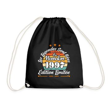 Les Légendes Sont Nées En Novembre 1997 - Sac de sport léger - noir - Devant
