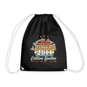 Les Légendes Sont Nées En Novembre 2011 - Sac de sport léger - noir - Devant