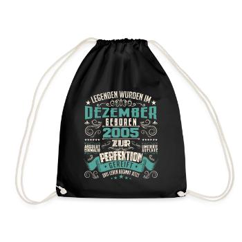Legenden werden geboren im Dezember 2005 - Sac de sport léger - noir - Devant