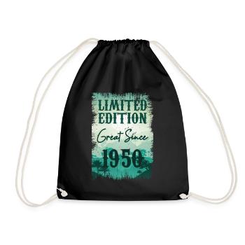 One of a kind since 1950 - Drawstring Bag - black - Front