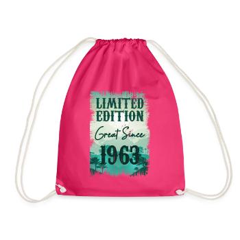 Einzigartig seit 1963 - Turnbeutel - Fuchsia - Vorne