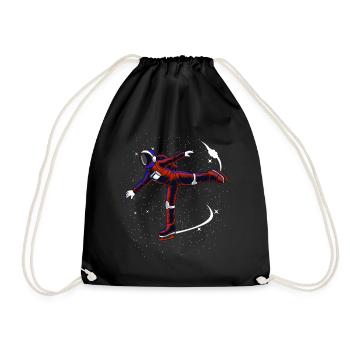 Ice skating Figure skating - Drawstring Bag - black - Front