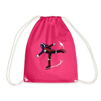 Schlittschuhe Eiskunstlauf - Turnbeutel - Fuchsia - Vorne