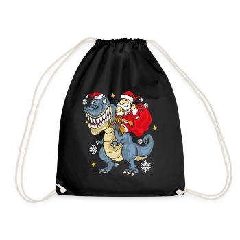 t Rex Santa Outfit - Sac de sport léger - noir - Devant
