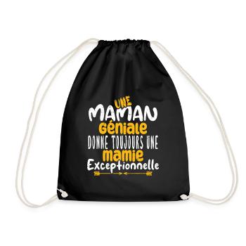 une maman géniale - Sac de sport léger - noir - Devant