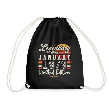 Legendär seit Januar 1979 Limited Edition - Turnbeutel - Schwarz - Vorne
