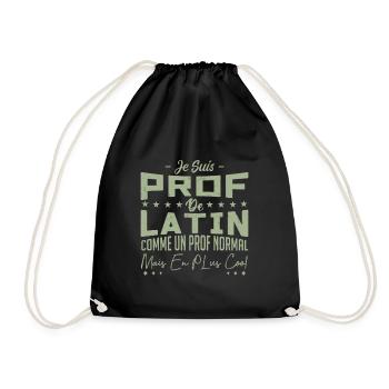 Professeur de latin | cadeau - Sac de sport léger - noir - Devant