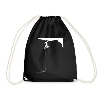 Climbing - (10) - Drawstring Bag - black - Front