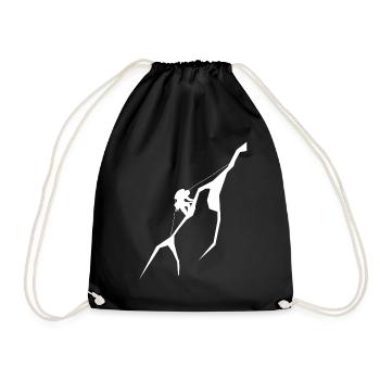 Climbing - (14) - Drawstring Bag - black - Front