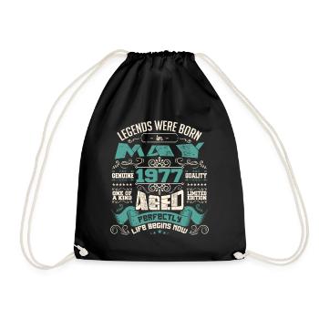 Legends were born in May 1977 | Limited Edition - Sac de sport léger - noir - Devant