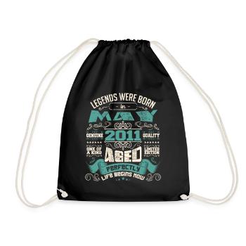 Legends were born in May 2011 | Limited Edition - Sac de sport léger - noir - Devant