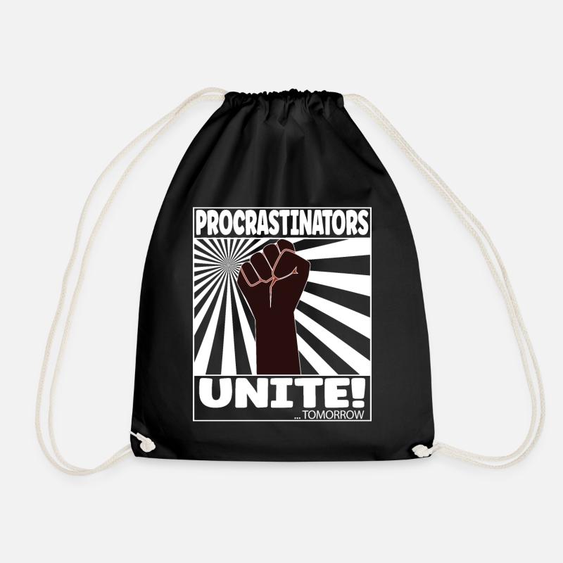 Les procrastinateurs s’unissent ! ... Demain - Sac de sport léger - noir