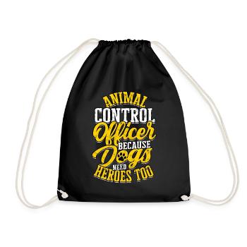 animal rescue animal welfare dog cat animal pet li - Drawstring Bag - black - Front