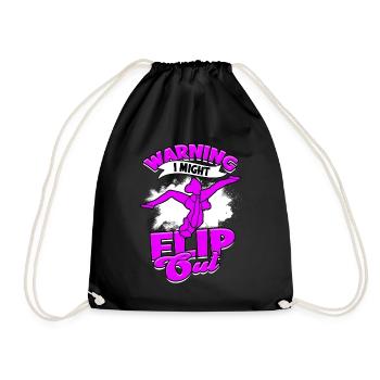 cheerleader cheerleading geschenk sport mädchen ge - Turnbeutel - Schwarz - Vorne
