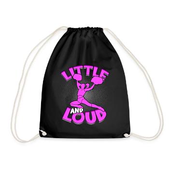 cheerleader cheerleading geschenk sport mädchen ge - Turnbeutel - Schwarz - Vorne
