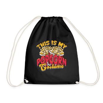 Popcorn Cinema Gift Gift Idea Film Mais Filma - Sac de sport léger - noir - Devant