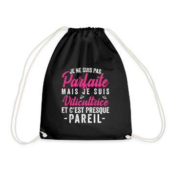 Je Ne Suis Pas Parfaite Mais Je Suis viticultrice - Sac de sport léger - noir - Devant