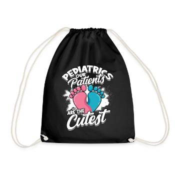 paediatrician medical doctor doctor profession children gesche - Drawstring Bag - black - Front