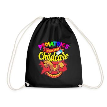 paediatrician medical doctor doctor profession children gesche - Drawstring Bag - black - Front