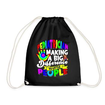 paediatrician medical doctor doctor profession children gesche - Drawstring Bag - black - Front
