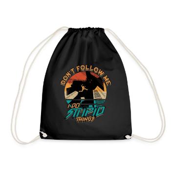 Parkour Freerunning Runner Back Flip Jumping - Sac de sport léger - noir - Devant
