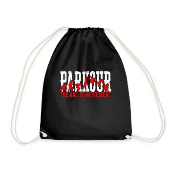 Parkour Freerunning Runner Back Flip Jumping - Sac de sport léger - noir - Devant