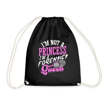 Forensic Science Detective True Crime Investigator - Drawstring Bag - black - Front