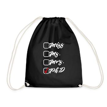 Doktorand Dr. Doctorant - Sac de sport léger - noir - Devant