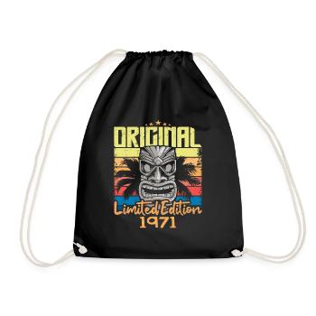 Légendes Sont Nées En 1971 Cadeau D'anniversaire - Sac de sport léger - noir - Devant
