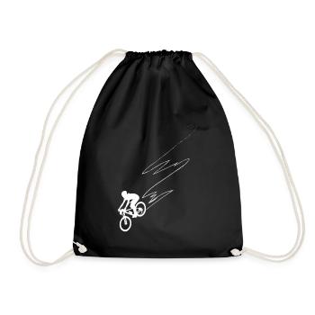 Ligne courbe - Cyclisme - (2) - Sac de sport léger - noir - Devant