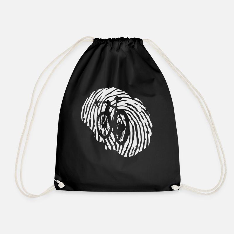 Empreinte digitale - Cyclisme - (3) - Sac de sport léger - noir