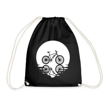 Kreis und Spiegelung - E-Bike - - Turnbeutel - Schwarz - Vorne