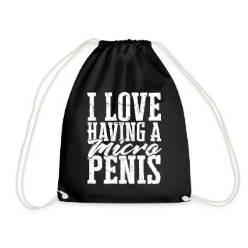 Micropénis Petit Pénis Sexe Cock Club Micro - Sac de sport léger - noir - Devant