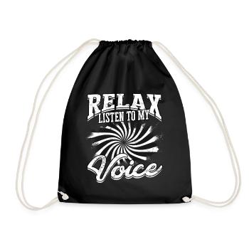 hypnotic hypnotize hypnotist - Drawstring Bag - black - Front