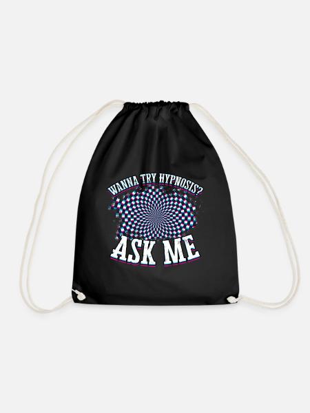 hypnose hypnotisch hypnotisieren hypnotiseur gesch - Turnbeutel - Schwarz
