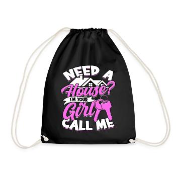 agent immobilier agent immobilier cadeau cadeau - Sac de sport léger - noir - Devant