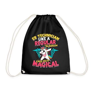 urgence, infirmière, hôpital, krankenpf - Sac de sport léger - noir - Devant