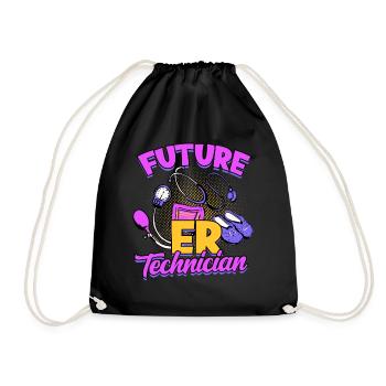 Emergency Department Nurse Hospital Hospitals - Drawstring Bag - black - Front