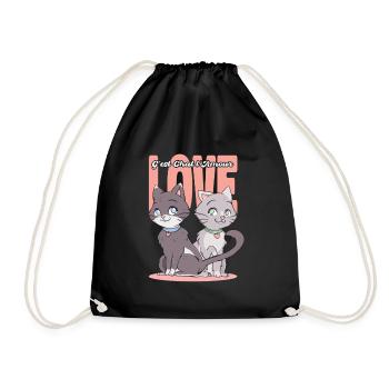 C'est Chat L'amour - Sac de sport léger - noir - Devant