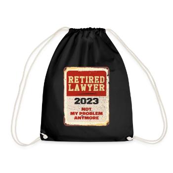 Retired Lawyer 2023 Not My Problem Anymore - Sac de sport léger - noir - Devant