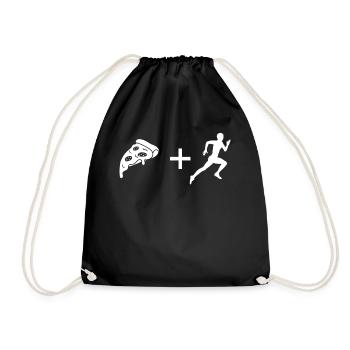 Pizza - Course à pied - - Sac de sport léger - noir - Devant