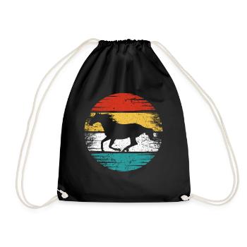 Cheval Rétro - Sac de sport léger - noir - Devant