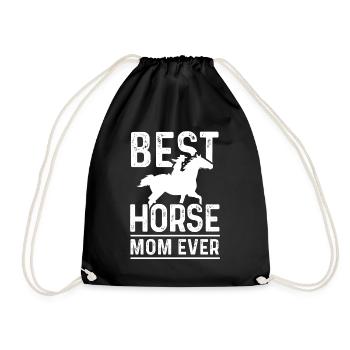 Meilleure maman de cheval de tous les temps - Sac de sport léger - noir - Devant