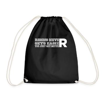Rouler n’est jamais plus facile, vous ne faites que vous améliorer - - Sac de sport léger - noir - Devant