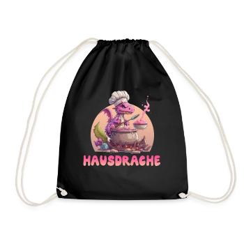 Hausdrache Hausdrachen Mutter Schwiegermama - Turnbeutel - Schwarz - Vorne