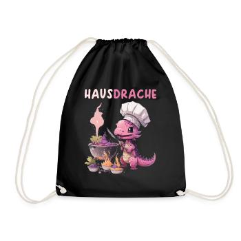 Hausdrache Hausdrachen Mutter Schwiegermama - Turnbeutel - Schwarz - Vorne