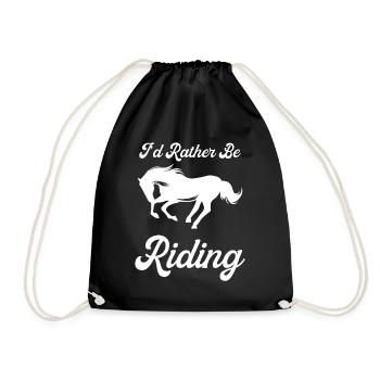 Je préférerais rouler 2 - - Sac de sport léger - noir - Devant
